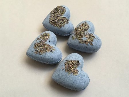 Lavender Bath Bombs Heart