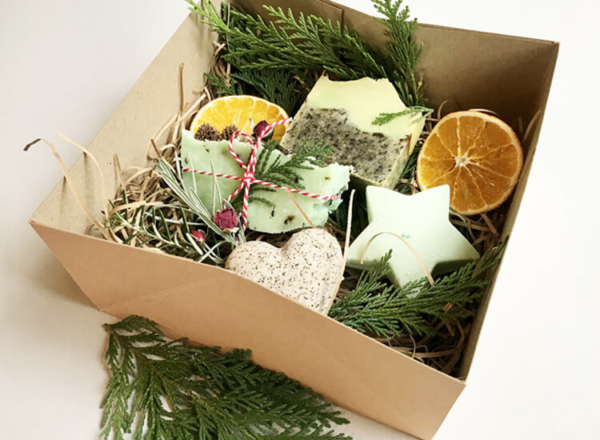 Winter Forest Christmas Soap Gift Set